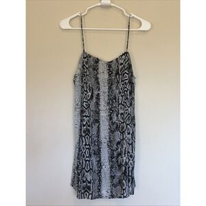 Motel Rocks Snake Animal Print Sleeveless Mini Dress Womens XS